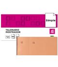 Talonario mostrador 50x110 mm tl10 naranja con matriz liderpapel 21853 - 21853