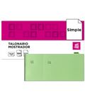 Talonario mostrador 50x110 mm tl12 verde con matriz liderpapel 21854 - 21854