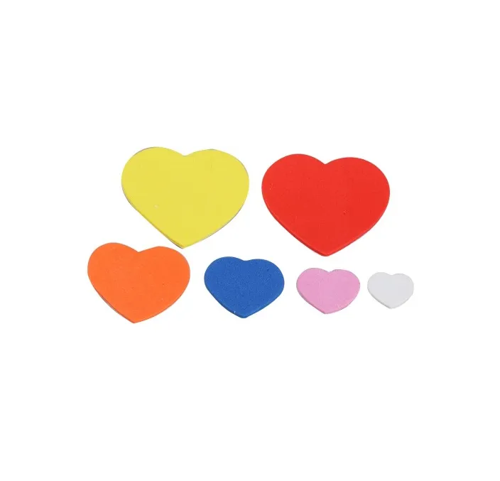 CORAZONES ADHESIVO GOMA EVA 2MM 90U. GRAFOPLAS 5007 68001200