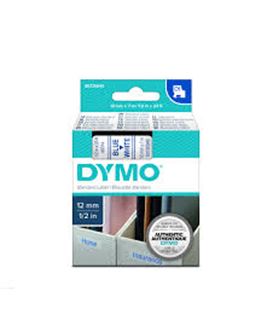 Cinta dymo d1 12mmx7m azul/blanco esselte 45014