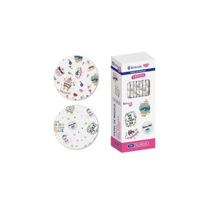 PAPEL REGALO 70CMSX2MTS FRASES POESSA 331827
