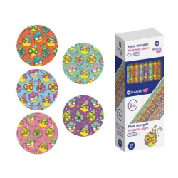 PAPEL REGALO 70CMSX2MTS EMOJIES POESSA 333721