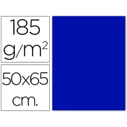 CARTULINA 50X65CMS 25H 185GRS AZUL ULTRAMAR GUARRO 200040235