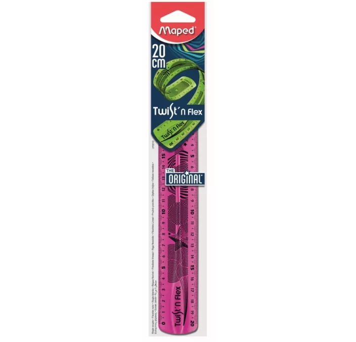 REGLA 20 CM SURTIDO TWIST FLEXIBLE MAPED 279210