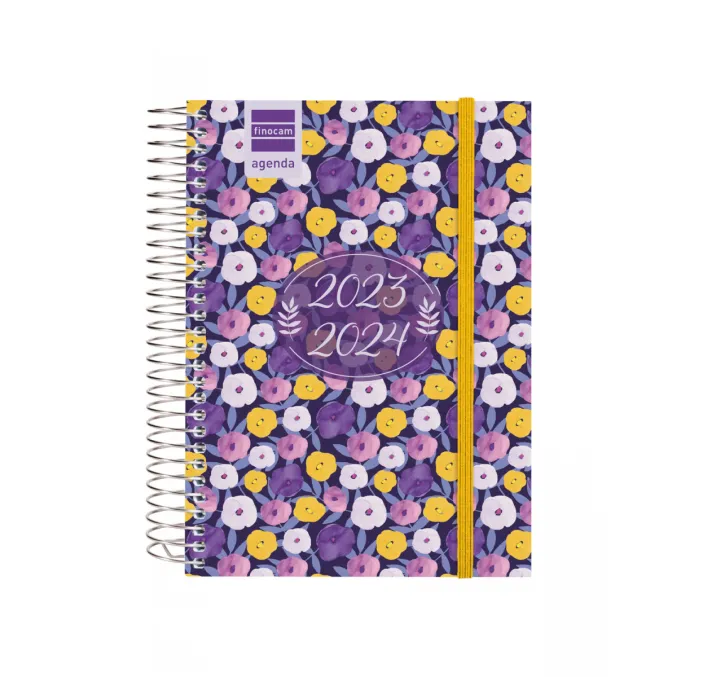AGENDA ESCOLAR 23/24 SEC 1/8 DIA PAGINA LILAC FINOCAM 634264624