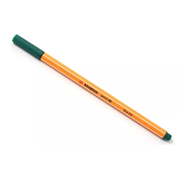 ROTULADOR 04 PUNTA FIBRA VERDE AZULAD POINT 88 STABILO 88/53