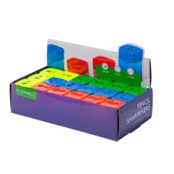SACAPUNTAS DEPOSITO 1 USO SURTIDO Q-CONNECT KF00593