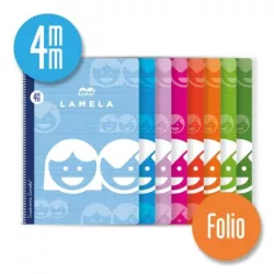 CUADERNO ESPIRAL Fº 4MM 80H 70G LAMELA 07F004 104670