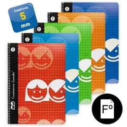 CUADERNO ESPIRAL Fº 5MM 80H 70G LAMELA 07F005 797001