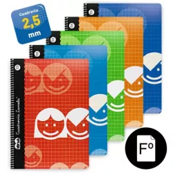 CUADERNO ESPIRAL Fº 2,5MM 80H 70G LAMELA 07F002