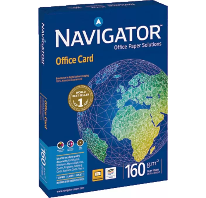 PAPEL A4 250H 160GRS BLANCO SATINADO CALIDAD EXCELLENTE NAVIGATOR 381377