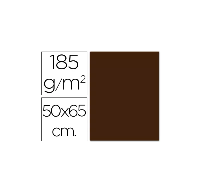 CARTULINA 50X65CMS 25H 185GRS CHOCOLATE GUARRO 200040242