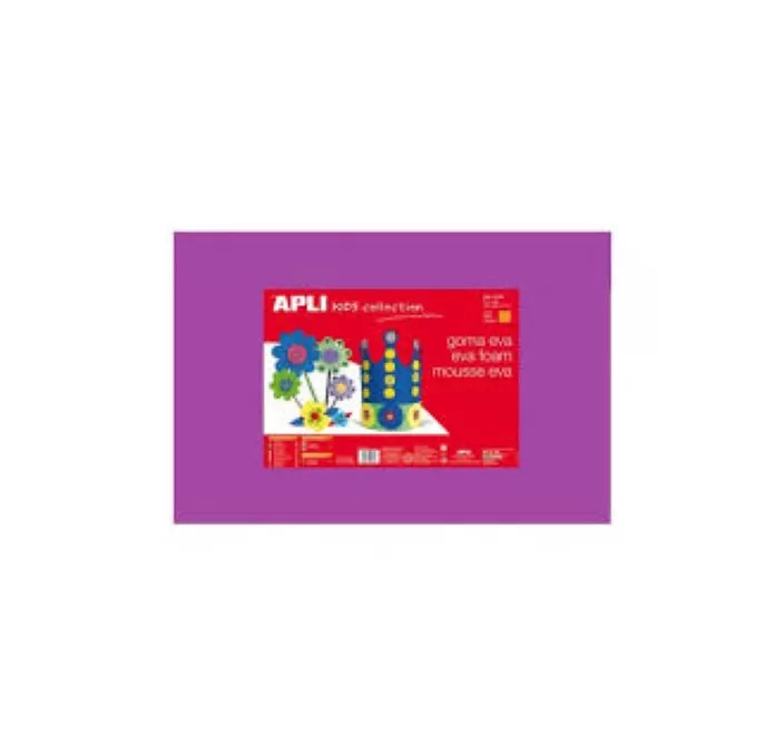 GOMA EVA LILA 40X60 ESPESOR 2MM APLI 12767 12782