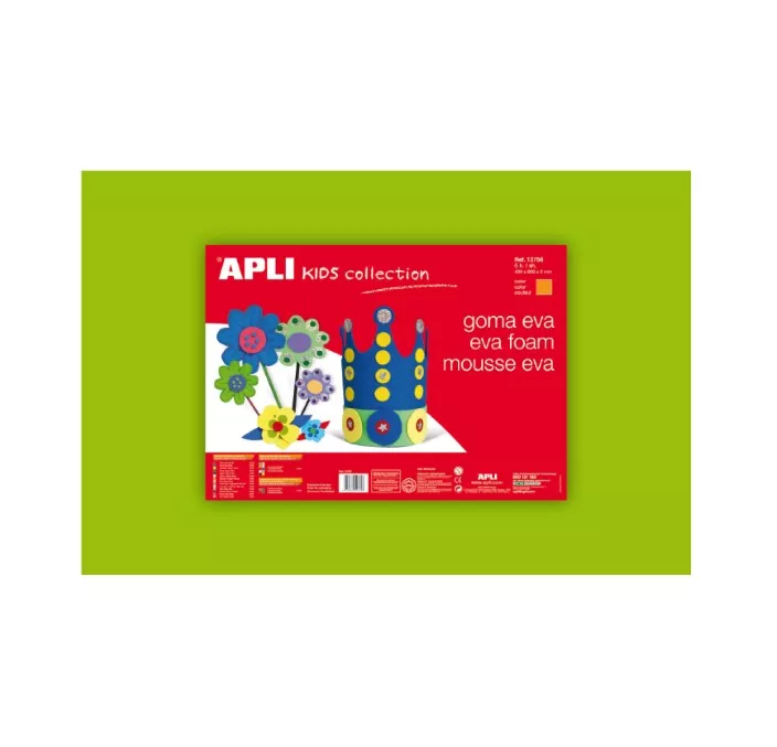GOMA EVA VERDE CLARO 40X60 ESPESOR 2MM APLI 12762 12777
