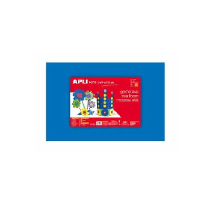 GOMA EVA AZUL 40X60 ESPESOR 2MM APLI 12763 12778