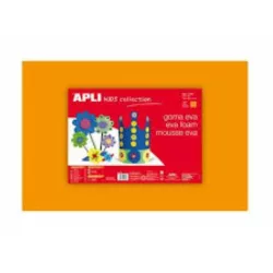 GOMA EVA NARANJA 40X60 ESPESOR 2MM APLI 12758 12773