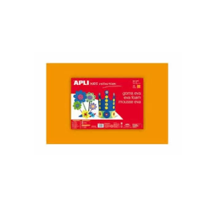 GOMA EVA NARANJA 40X60 ESPESOR 2MM APLI 12758 12773
