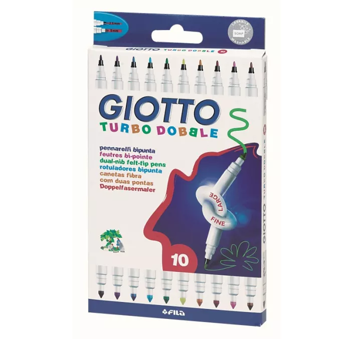 ROTULADOR ESCOLAR TURBO DOBLE GIOTTO C.10 FILA 424600