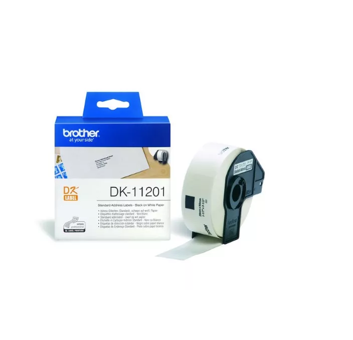 ETIQUETA PRECORTADA BLANCA PAPEL BROTHER DK11201