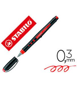 Boligrafo boli gel rojo bl@ck+ stabilo 1016/40