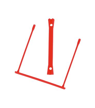 Encuadernador fastener plastico d-clips rojo 100 und q-connect 51871 - 51871