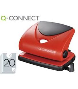 Taladro 2 agujeros 20 hojas rojo q-connect 31638 kf02156 - 31638