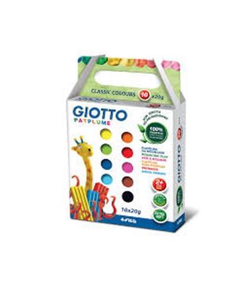 Plastilina patplume 10 unidades surtidas de 20grs giotto 512900 - 512900