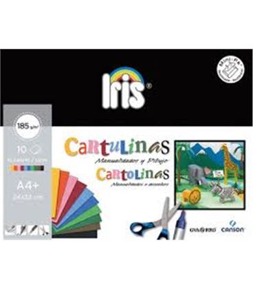 Cartulinas iris 185gr 24x32 mini pack 10 h surtidas guarro c200406282 - 200406282