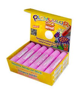 Tempera solida rosa 12und 10grs basic one playcolor 10911 - 10911