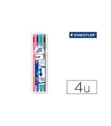 Rotulador triplus brilliant colours 4u. staedtler 338 sb4 - 338 SB4