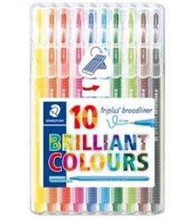 Rotulador triplus brilliant colours 10u. staedtler 338 sb10 - 338 SB10