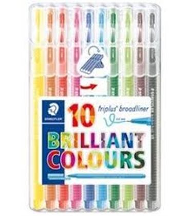 Rotulador triplus brilliant colours 10u. staedtler 338 sb10 - 338 SB10