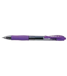 Boligrafo boli 07 violeta retractil gel g-2 pilot bl-g2-7 210457 - NG2VI