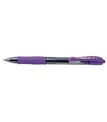 Boligrafo boli 07 violeta retractil gel g-2 pilot bl-g2-7 210457 - NG2VI