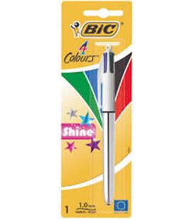 Boligrafo boli retractil 4 colours basicos shine blister bic 902126 30751 - 902126-1