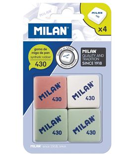 Goma de borrar miga pan clasica 430 4 unidades milan bmm9215 - BMM9215