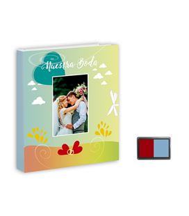 Libro boda huellas + tampom arguval 43247