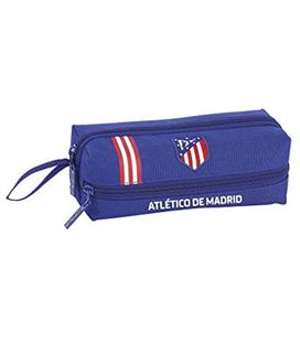 Estuche vacío tres cremalleras atletico madrid in blue safta 811945823 - 811945823