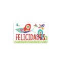 Etiqueta rollo felicidades 250u. arguval 88 38912