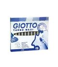 Rotulador turbo maxi gris 12u. giotto 456025
