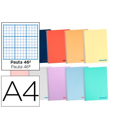 Cuaderno fº nº46 80h tapa pp 60grs surtido liderpapel bf84 08935 77497 - 08935