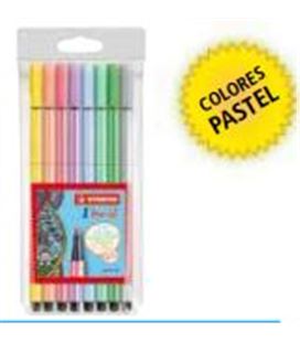 Rotulador punta fibra pastel estuche 10u surt pen 68 stabilo 68/8-01 - 68-8-01