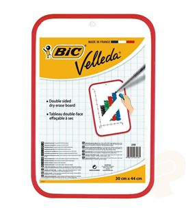 Pizarra blanca doble velleda 30x44cm bic 230