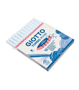 Rotulador turbo maxi rosa 12u. giotto 456007