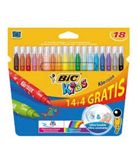 Rotulador escolar 18u kids bic 937510 103233