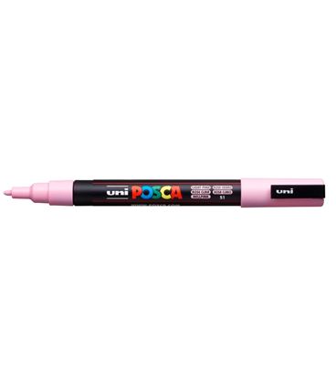 Rotulador permanente 1,5mm rosa claro "51" pc-3m posca uni 03684 - 036848000_2
