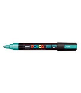 Rotulador permanente 2,5mm verde metalico "m6" pc-5m posca uni 11357
