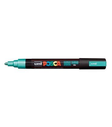 Rotulador permanente 2,5mm verde metalico "m6" pc-5m posca uni 11357 - 113571000_2