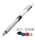 Boligrafo boli + portaminas retractil 4 colours bic 942104 44970