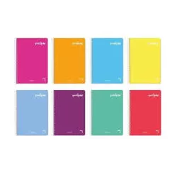 CUADERNO ESPIRAL 4º 4X4 80H 70GRS PP POLIPAC PACSA 16330 16962